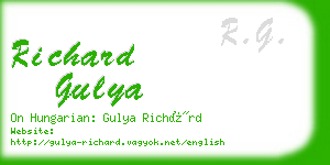 richard gulya business card